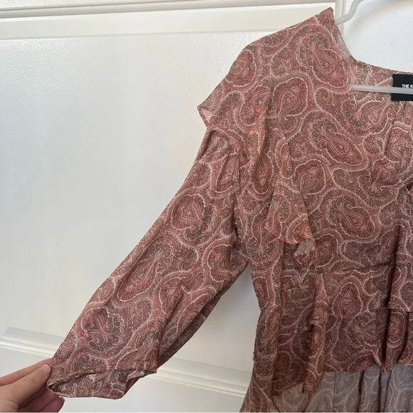 The Kooples Printed Ruffle Top- Size 1; Never Worn - Picture 4 of 11
